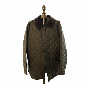 Barbour Liddesdale Quilted Jacket - Olive Green - Men's Size Large